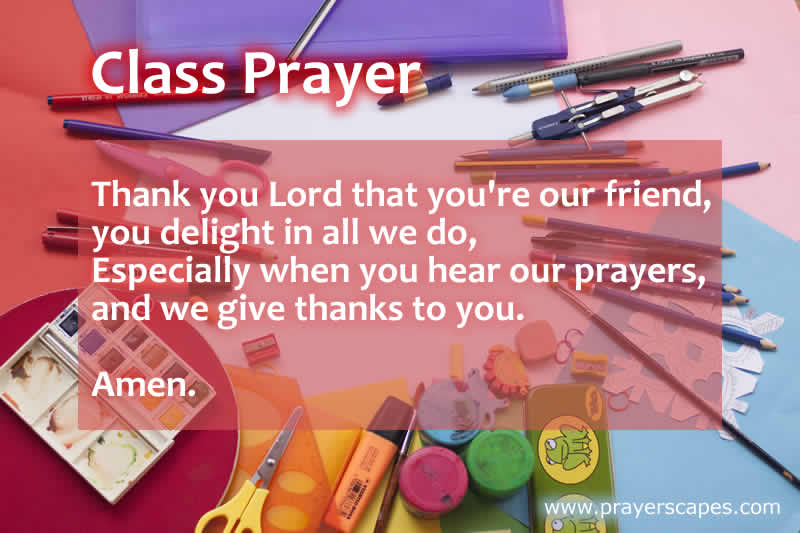 Prayer Before Class - Opening Prayers